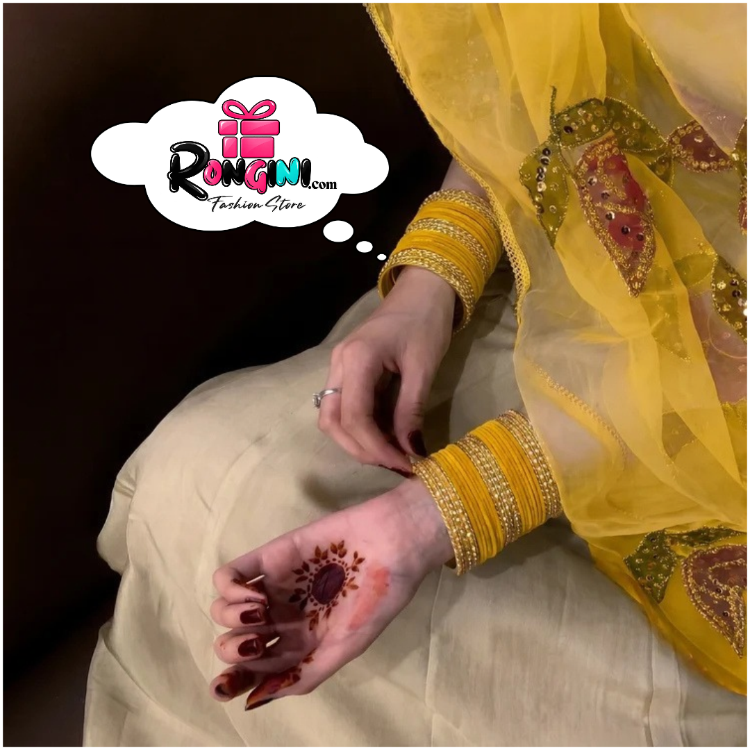 Maroon Velvet Bangles with Gold Stone Bala Set for Women