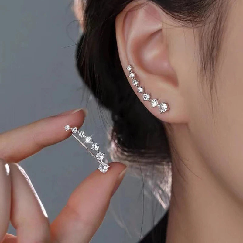 Seven Star Zircon Stud Earrings