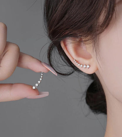 Seven Star Zircon Stud Earrings