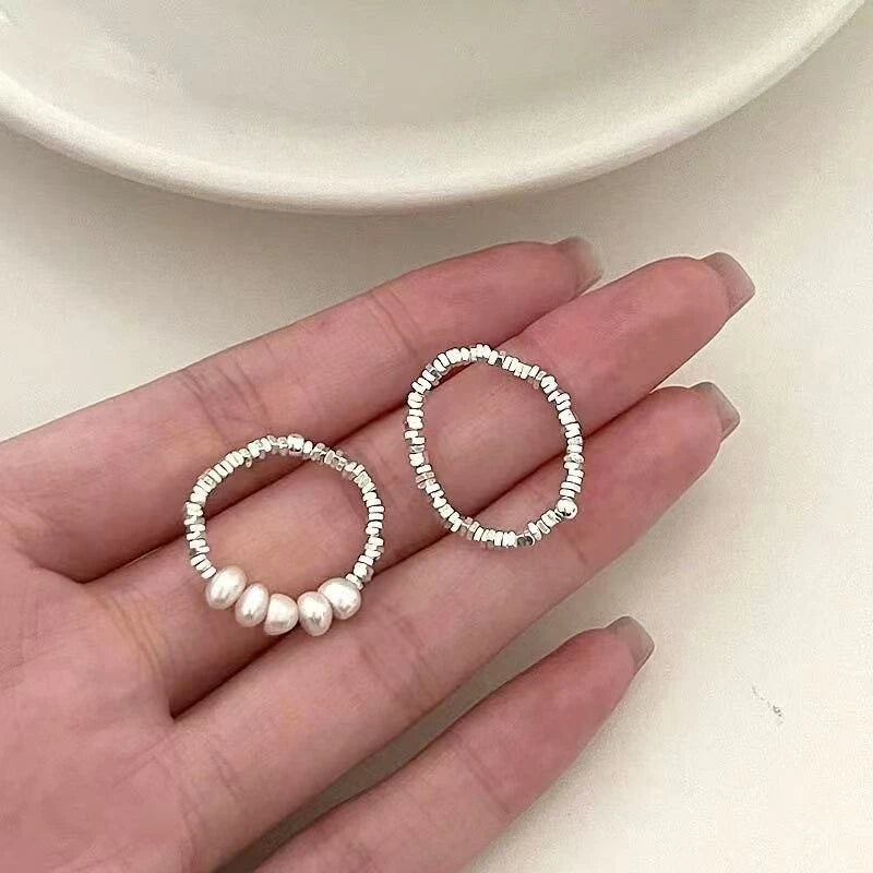 Silver Crystal Baguette Eternity Ring