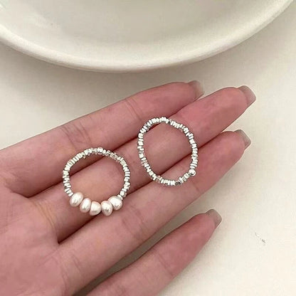Silver Crystal Baguette Eternity Ring