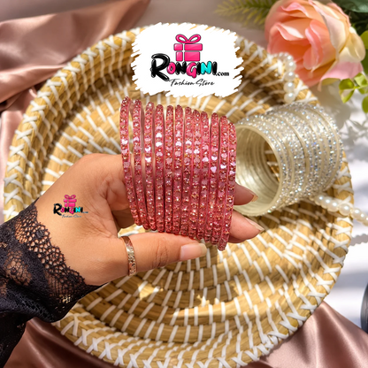 Rhinestone Bangles Set for Women in Multiple Colors